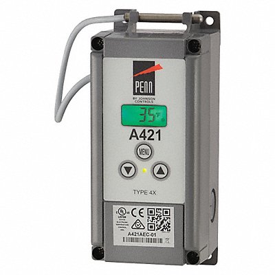 JOHNSON CONTROLS A421AEC02C Temp Control Heat and Cool -40-212F