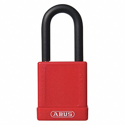 ABUS 7440KDRED Lockout Padlock KD Red 1-3/4 H