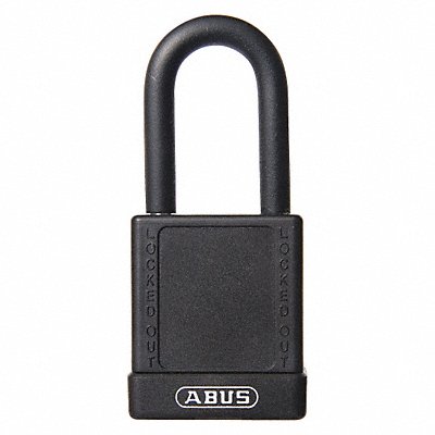 ABUS 7440KDBLACK Lockout Padlock KD Black 1-3/4 H