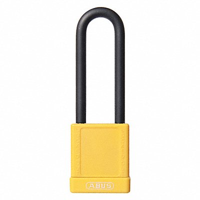 ABUS 74HB4075KAYELLOW Lockout Padlock KA Yellow 1-3/4 H