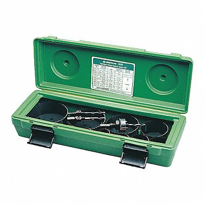 GREENLEE 835 Hole Saw Kit Saw Range 3/4 to 2-1/4