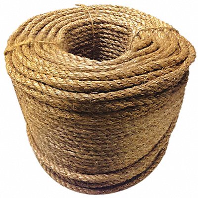 GRAINGER 330120NAT0060060014 General Purpose Utility Rope 3/8 Dia.x600 L