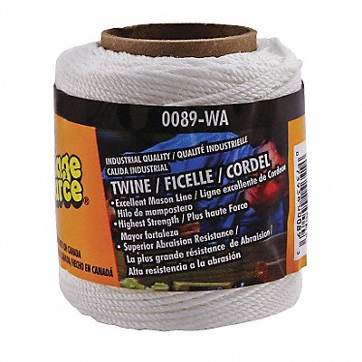 GRAINGER 89WA Twine 1/16 in Dia x 250 ft L 20 lb