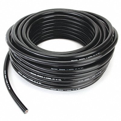 VELVAC 50042 Trailer Cable 14 AWG 7 Cond 100 ft Black