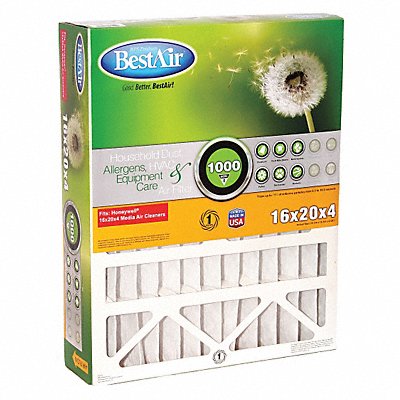 BESTAIR PRO 5162082 Furn Air Clnr Filter MERV8 16x20x5 PK2