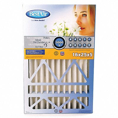 BESTAIR PRO CB162513C AirCleaner Filter MERV13 25x16x5 PK2