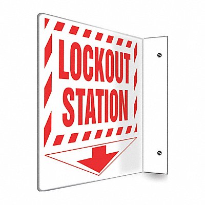 ACCUFORM PSP479 Sign Lockout Station 8x8 In.
