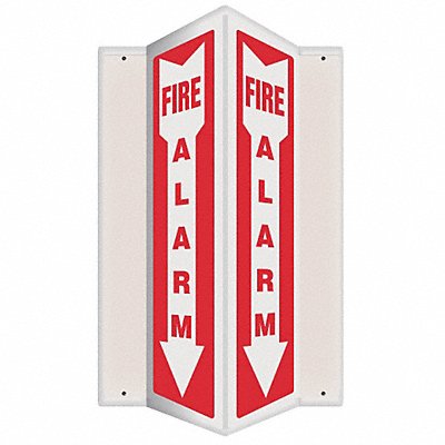 ACCUFORM PSP328 Fire Alarm Sign 18X7-1/2