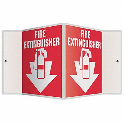 ACCUFORM PSP113 Fire Extinguisher Sign 6X8-1/2