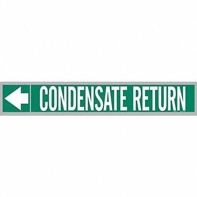 BRADY 108858 Pipe Marker Condensate Return 2in H