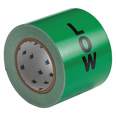 BRADY 55371 Pipe Marking Tape Grn 4in W 90ft Roll L