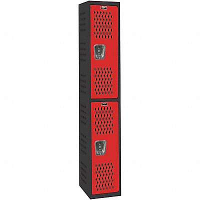 HALLOWELL AWA2822MR Locker 2x1Locker Red/Blk 72 x12 x18 Assm