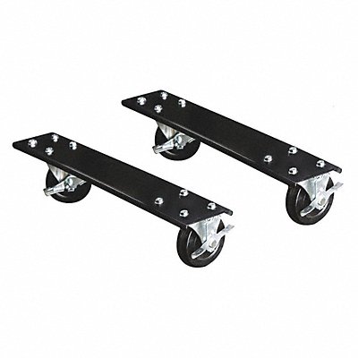 HALLOWELL HWBCK36ME Castor Kit Steel Black