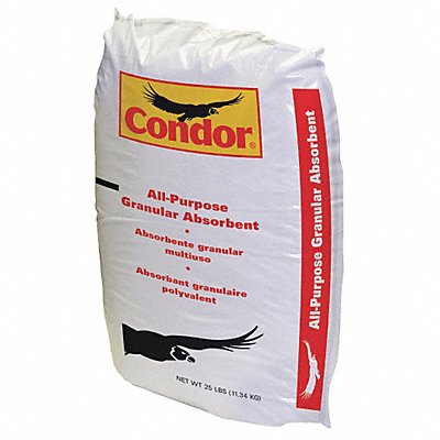 CONDOR 35UX85 Granular Clay Floor Absorbent 25 lb Bag