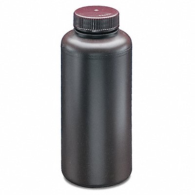GRAINGER 106289006 Bottle 141 mm H Amber 58 mm Dia PK200