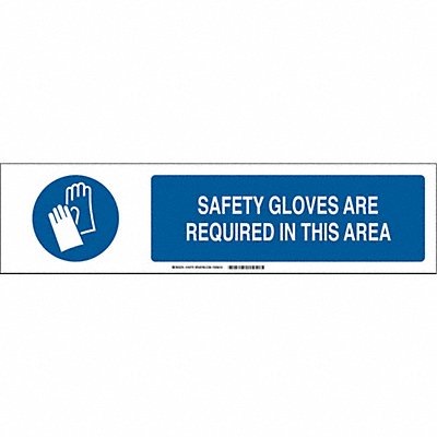 BRADY 140779 Sign Slider Insert 6x23 7/8in White Poly