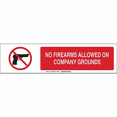 BRADY 140768 Sign Slider Insert 6x23 7/8in Whte Plastic