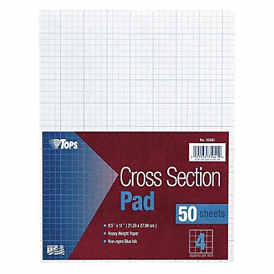 TOPS TOP35041 Notepad Nonwirebound