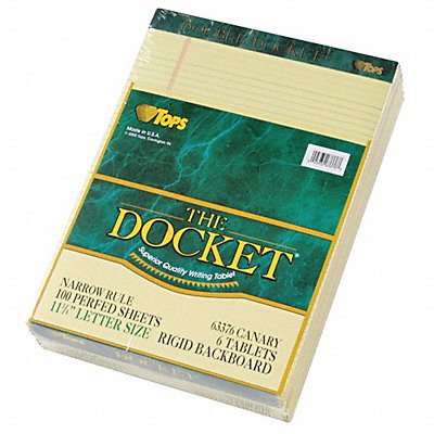 TOPS TOP63376 Notepad Nonwirebound PK6