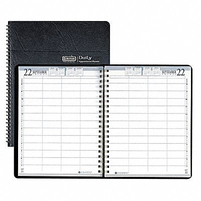 HOUSE OF DOOLITTLE HOD28202 Appointment Book 8x11 In Black
