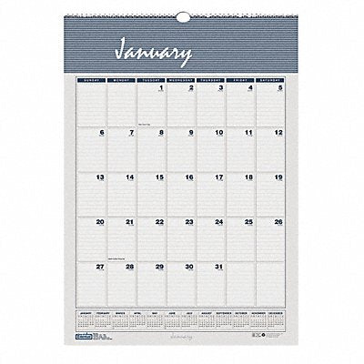HOUSE OF DOOLITTLE HOD331HD Monthly Wall Calendar 8-1/2x11 In.