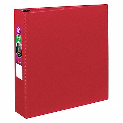 GRAINGER AVE27203 3-Ring Binder 2 Red