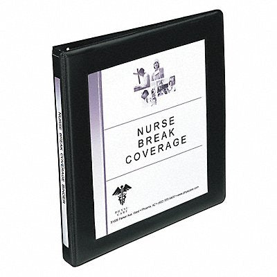 GRAINGER AVE68050 3-Ring Binder 1/2 Black