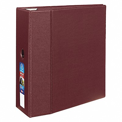 GRAINGER AVE79366 3-Ring Binder 5 Maroon