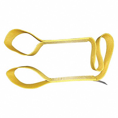 DAYTON 35XF06 Web Sling Flat Eye 6 ft L 6 400 lb Cap.