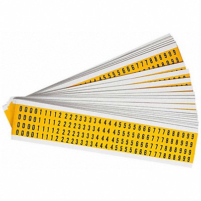 BRADY 1500KIT Number Kit 0 Thru 9 3/8 x1/4 PK25
