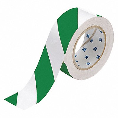 BRADY 132436 G5686 Floor Tape Green/White 2 inx100 ft Roll