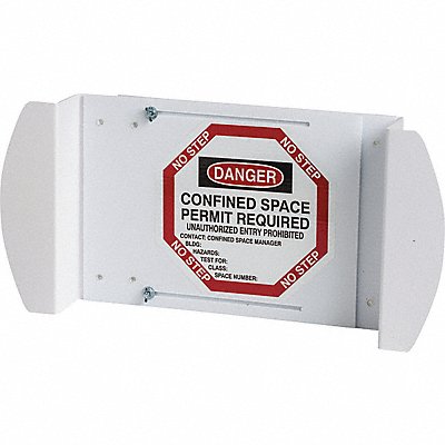 BRADY 43748 Manhole Cover Sign Danger Confined Space