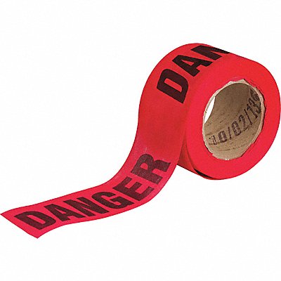 GRAINGER 91088 Barricade Tape Red 150 ft L 3 in