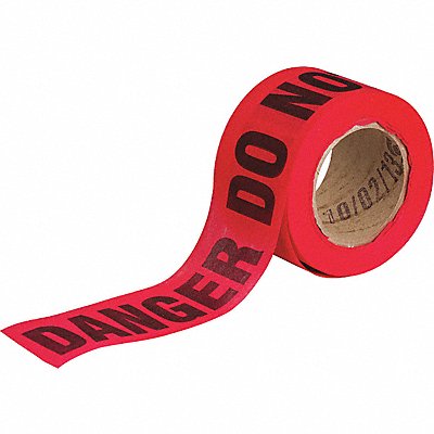 GRAINGER 91089 Barricade Tape Red 150 ft L 3 in