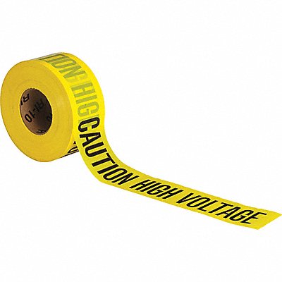 GRAINGER 91458 Barricade Tape Yellow 1 000 ft L 3 in