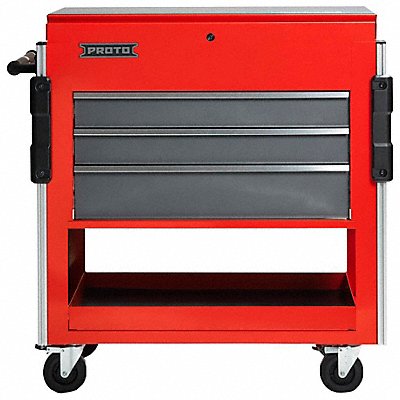 PROTO JUC37433SG Rolling Cabinet 37 W 20 D 43 H Red