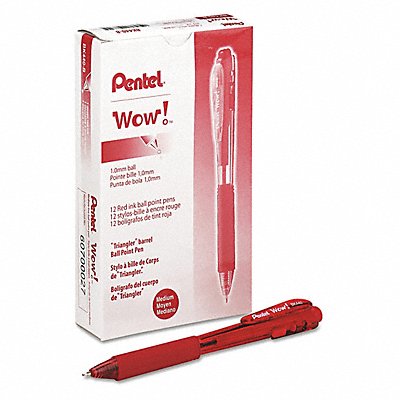 PENTEL PENBK440B Ballpoint Pens Red PK12