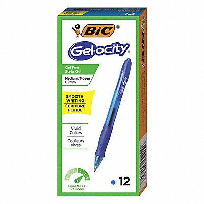 BIC BICRLC11BE Gel Pens Blue PK12