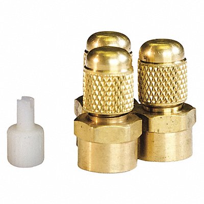 JB INDUSTRIES A31444 1/4 Access Valve with M Flare PK3