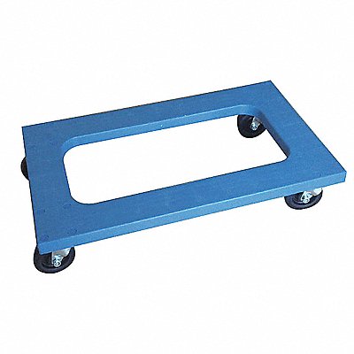 GRAINGER 35YL99 Gen. Purpse Dolly Flush 30inLx18inW Blue