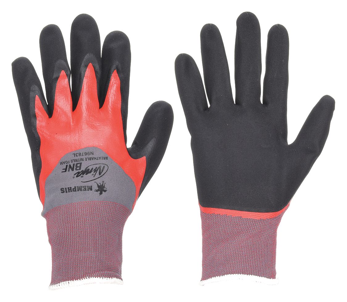 MCR SAFETY N96783XXL J0591 Coated Gloves Nylon 2XL PR