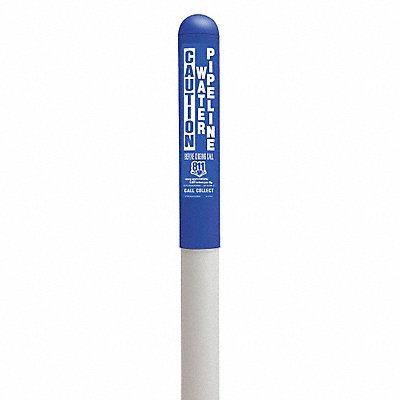 TAPCO 113780B Utility Dome Marker 66 in H Blue/White