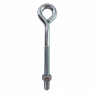 GRAINGER U174200370500 RT EYE BLT ZP Nut Shank D 3/8 in PK10