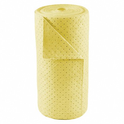 CONDOR 35ZR34 Absorbent Roll Chem/Hazmat Yellow 150ft L