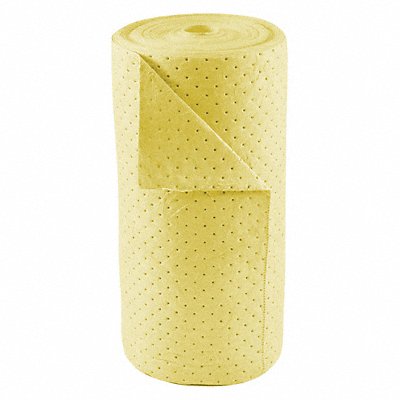 CONDOR 35ZR36 Absorbent Roll Chem/Hazmat Yellow 150ft L