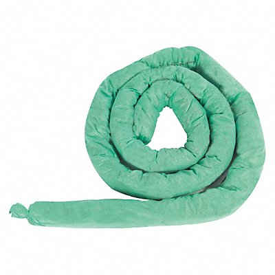 CONDOR 35ZR53 Absorb Sock Chem/Hazmat 10ft L PK4