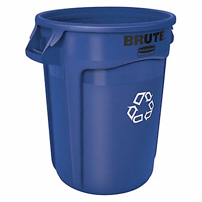 RUBBERMAID COMMERCIAL PRODUCTS FG263273BLUE Recycling Receptacle Blue 32 gal.