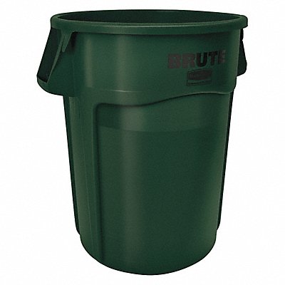 RUBBERMAID COMMERCIAL PRODUCTS 1779741 Green Brute Vented Garbage Container 44 g