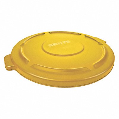 RUBBERMAID COMMERCIAL PRODUCTS FG263100YEL J2224 Garbage Can Top Flat Snap-On Closure Yellow