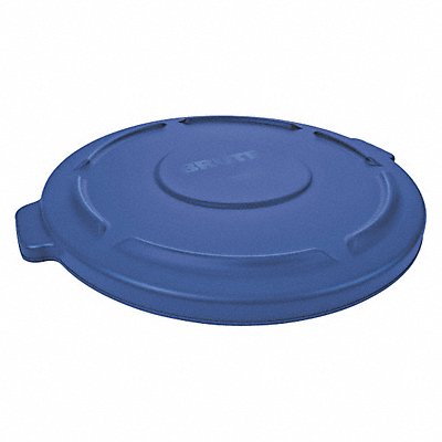 RUBBERMAID COMMERCIAL PRODUCTS FG263100BLUE J2224 Garbage Can Top Flat Snap-On Closure Blue